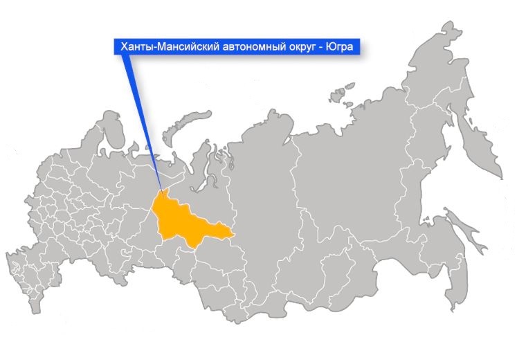 Сургут тюменская область карта